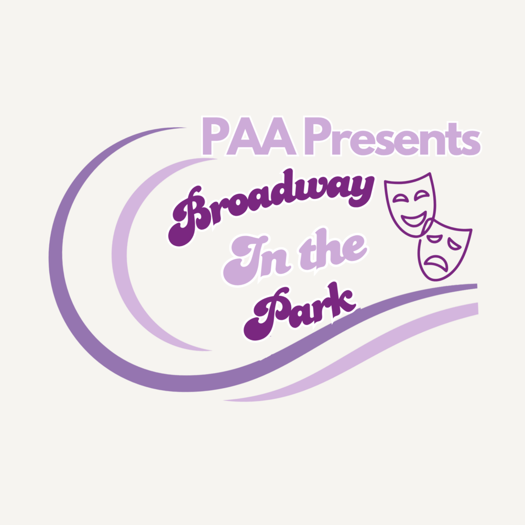 Logo with drama masks