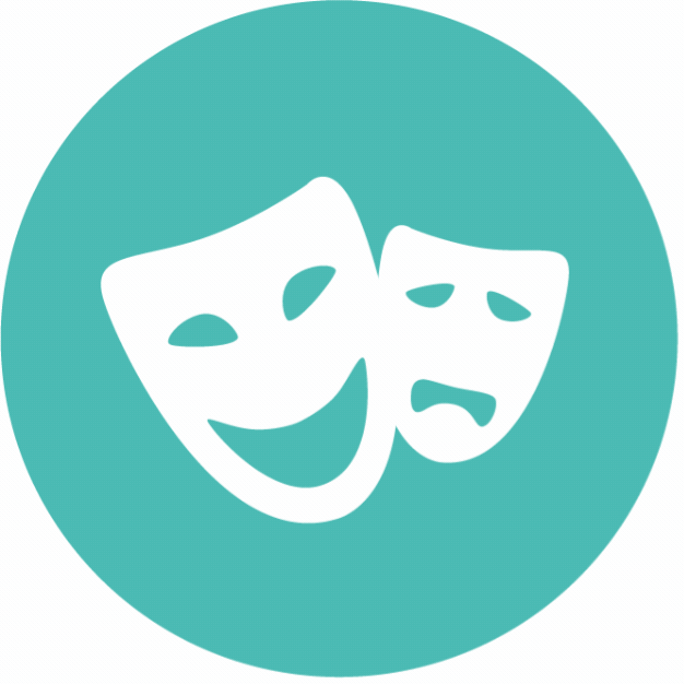 acting, singing, dancing, technical theatre icons