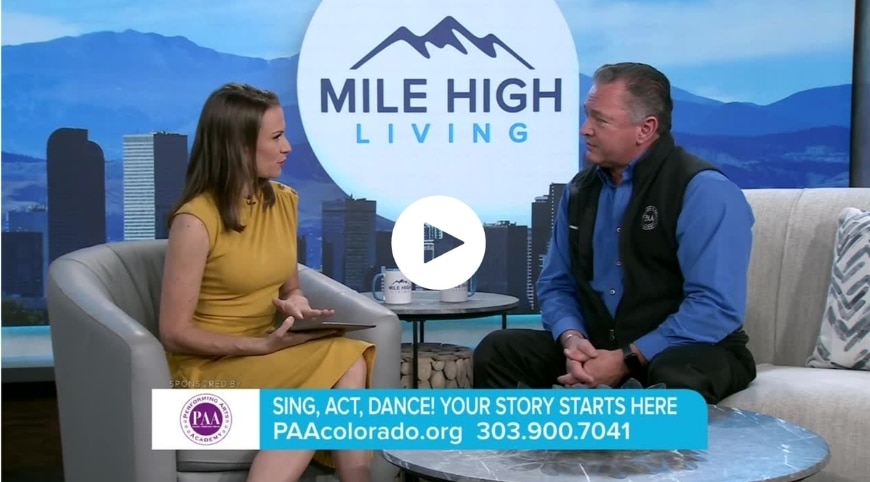 Dr. Jim getting interviewed by Denver7 News
