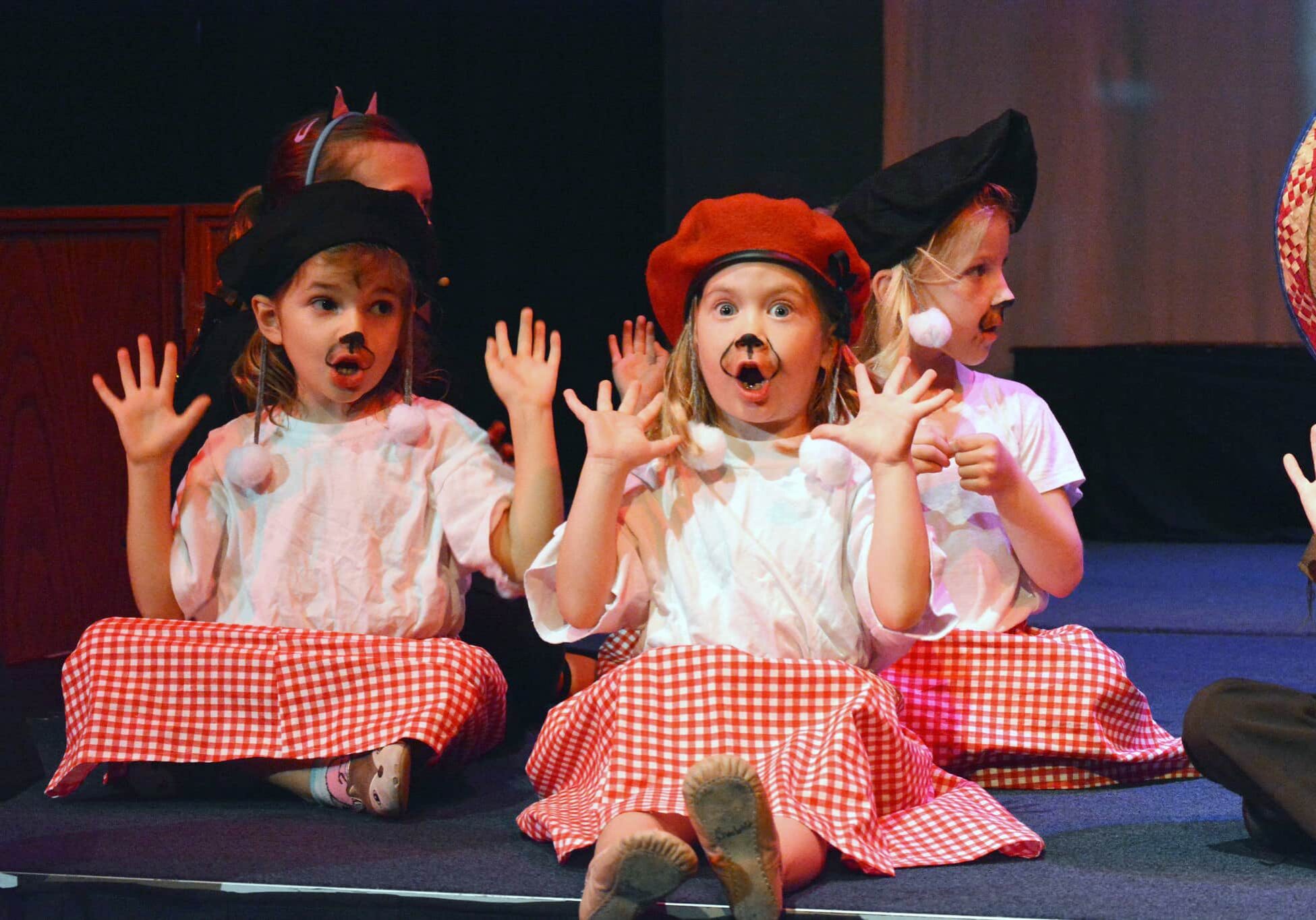 Kids acting on stage