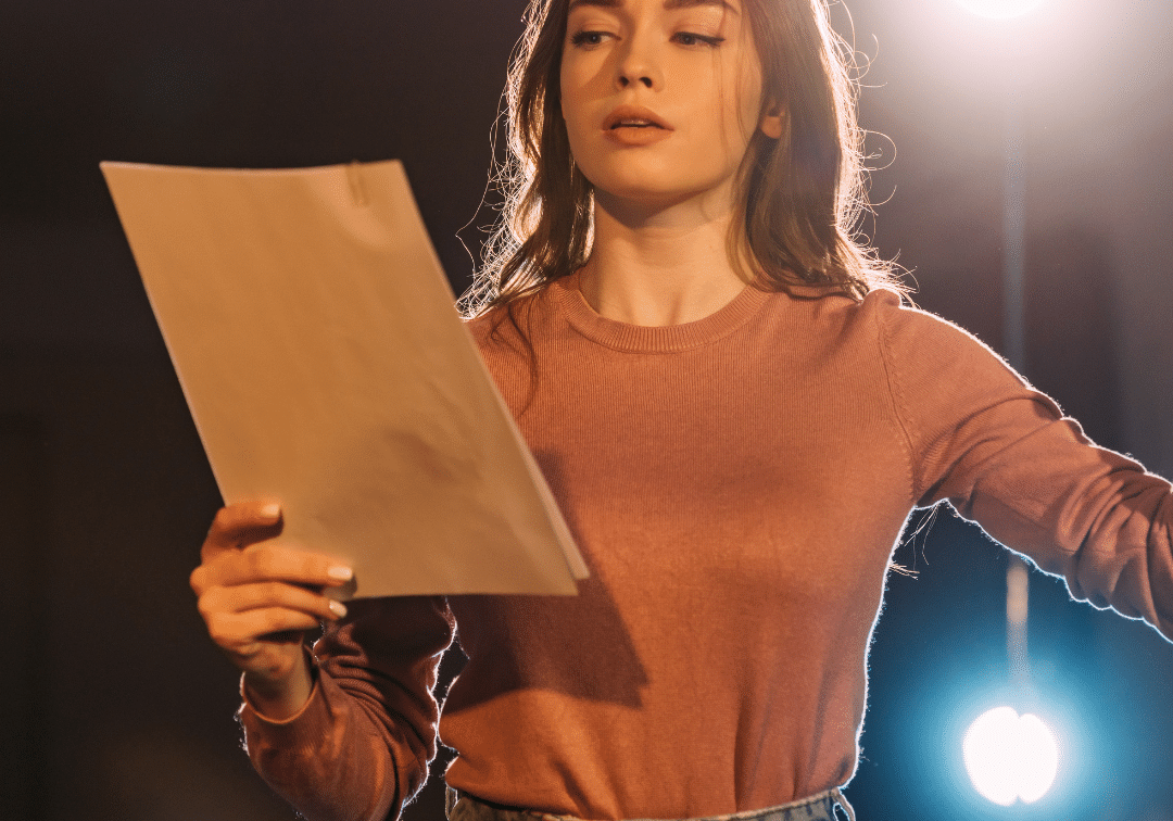 Actor auditioning